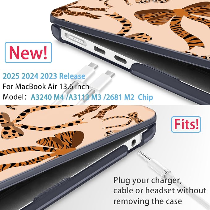 Mektron for 2025 M4 MacBook Air 13.6 Inch A3240 Case Fits 2023 A2681 M2 2024 - Image 3