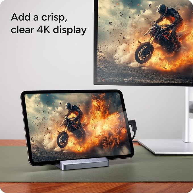 ZAGG 6-Port Media Hub – for iPad, Chromebook, Android & More – HDMI 4K 60Hz - Image 4