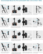Ground Stake Mount for eufy Solocam S340/E30/S330, Reolink Argus PT 3MP/4MP/5MP - Image 5