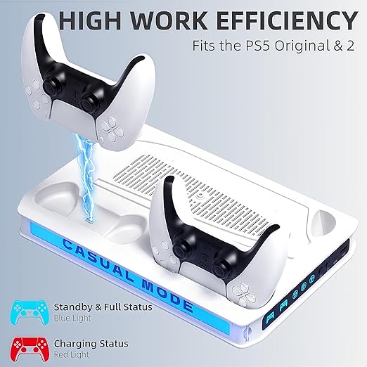 ZYTHRONE PS5/Pro/Slim Stand for Disc & Digital Console, PS5 Cooling Station - Image 6