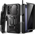 TONGATE for Z Fold 5 Case with Ring Stand, Built-in S Pen Holder & Glass Screen by TONGATE