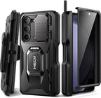 TONGATE for Z Fold 5 Case with Ring Stand, Built-in S Pen Holder & Glass Screen by TONGATE