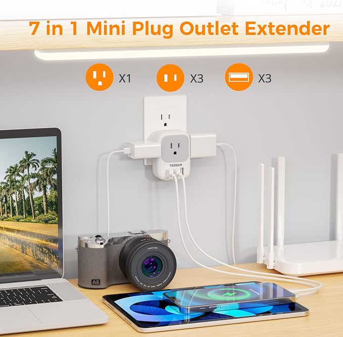 TESSAN USB Charger Block, Wall Plug Adapter - Image 3