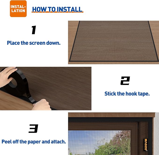 MAGZO Customized Window Screen, Screen Mesh Attachable and Detachable - Image 7