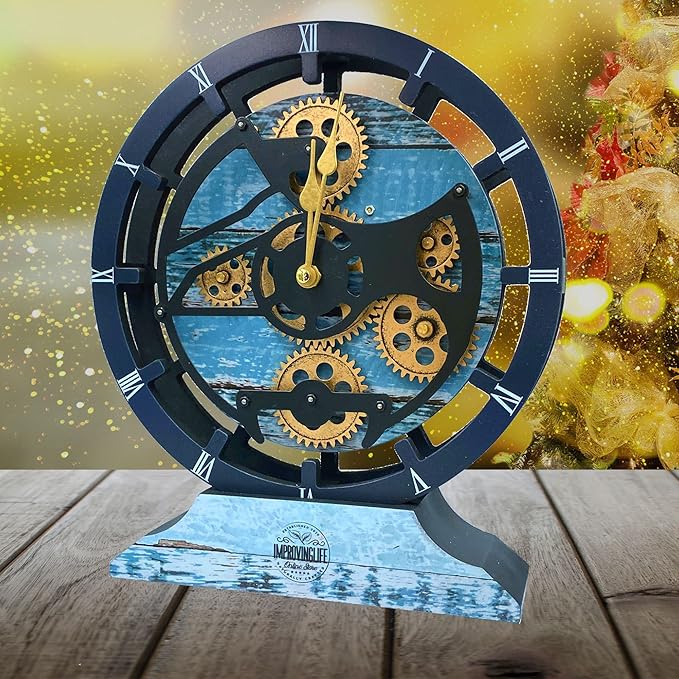 The Gears Clock Desk Clock 10 inches - Image 5