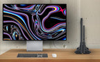 Aluminum Dual Vertical Laptop Stand Dock Holder, Supports 2 Devices, Adjustable - Image 2