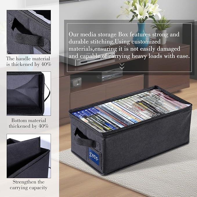 CCidea DVD Storage Box with Clear Window - Image 5