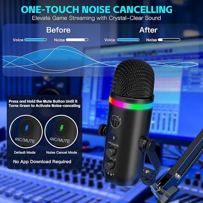 ZealSound Podcast Microphone for PC/Mac/iPhone – USB Studio Mic - Image 3