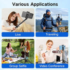 62 inch Automatic Tripod for iPhone, Auto-Open Phone Tripod Stand - Image 6
