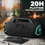 Bluetooth Speaker, Musibaby M1 Portable Bluetooth Speakers:Loud Stereo Sound - Image 4