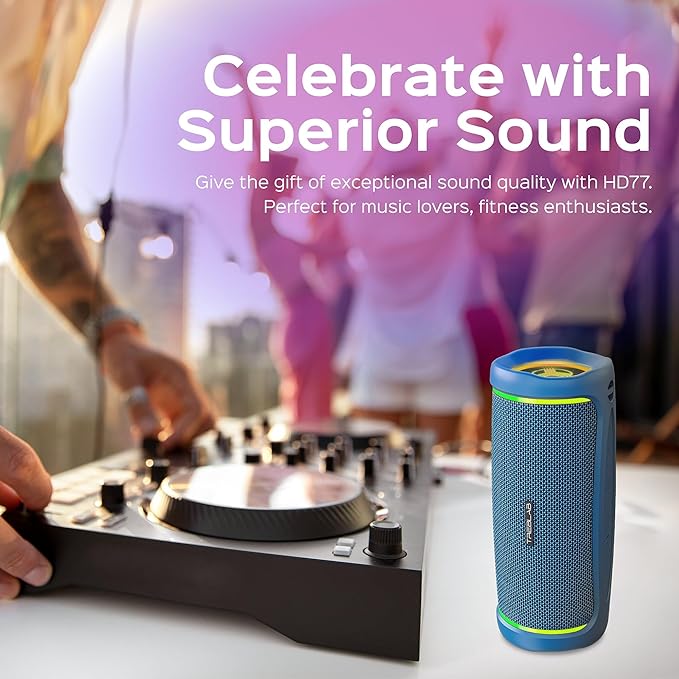 TREBLAB HD77 - Portable Bluetooth Speaker - Powerful 360° Sound, 30W Audio - Image 8
