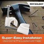 Pro-Grade, Cable Clips with Steel Nails 6mm, 12mm Size Wire Holders and Tacks - Image 7