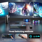 HDMI 2.1 Switch 4 in 1 Out 8K@60Hz 4K@120Hz, 4 Ports HDMI Switcher Selector - Image 3