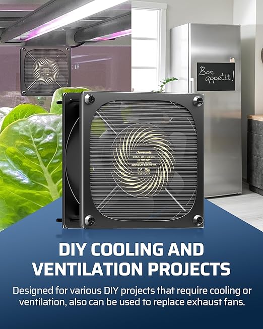 DEWENWILS Exhaust Fan 120V AC, Waterproof Ventilation Fan 30 Mesh Metal Filter - Image 7
