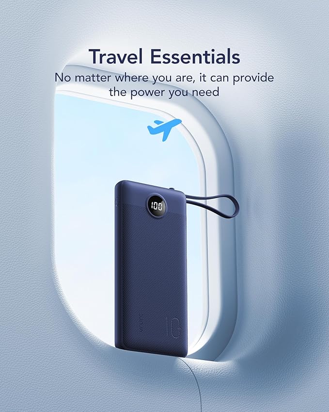 VRURC Portable Charger Power Bank, 10000mAh Travel Essentials, 5 Outputs 2 - Image 6