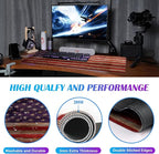 Patriot Wood Grain American Flag Extended Large Gaming Computer Mouse Pad - Image 5