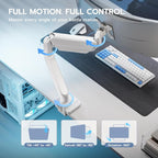 ARES WING Single Monitor Arm, Heavy Duty Adjustable Monitor Arm - Image 6