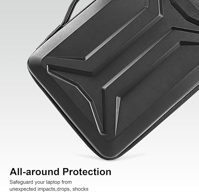 DOMISO 17 Inch Laptop Case Rugged Sleeve Waterproof Hard Shell Protective Cover - Image 2