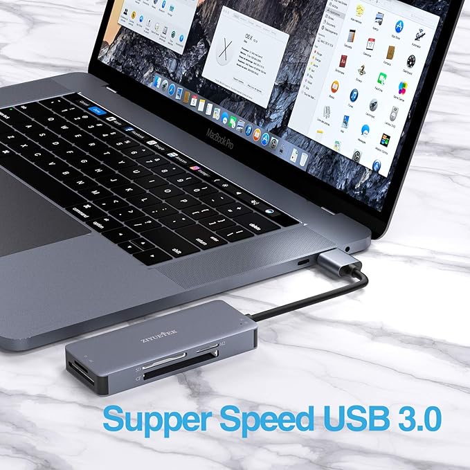 CF Card Reader, USB 3.0 to Compact Flash Memory Card Reader Adapter 5Gbps Read - Image 8