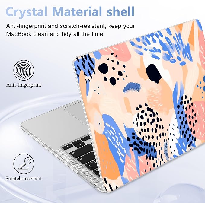May Chen for New MacBook Pro 13 Case 2022 2020 Release, Plastic Crystal Hard - Image 8