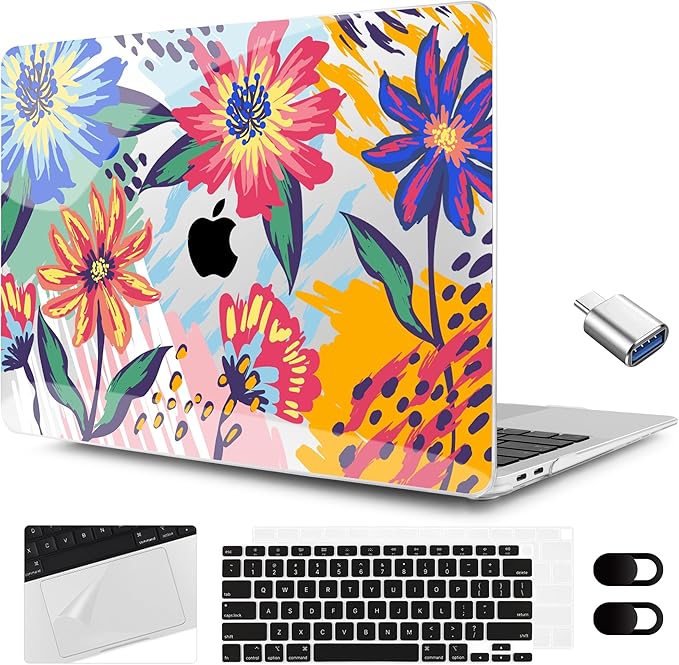 MEEgoodo for MacBook Air 13.3 inch Case 2021 2020 2019 2018 A2337 M1 A2179 A1932 by MEEgoodo
