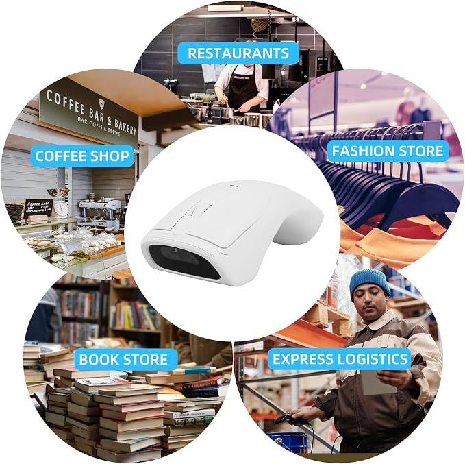 New Wireless Mouse Barcode Scanner, 2-in-1 Design 2D Handheld Barcode Scanner - Image 6