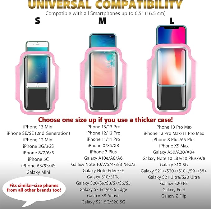 TRIBE Running Phone Holder Armband. iPhone & Galaxy Cell Phone Sports Arm Bands - Image 4