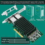 PCIE X8 Interface to 2X 10Gbps RJ45 Ports Network Adapter, Intel X540-AT2 - Image 7