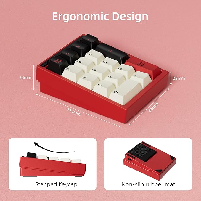 BOYI Y17 Aluminum Mechanical Numpad, Wireless RGB Numeric Keypad, Quick Release - Image 5