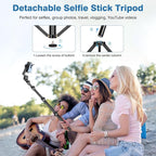 70" Phone Tripod with Remote & Holder, Portable Cell Phone Stand, Selfie Stick - Image 3
