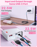 Portable Charger 20000mAh, 22.5W PD 3.0+QC 4.0 Super Fast Charging Power Bank - Image 5