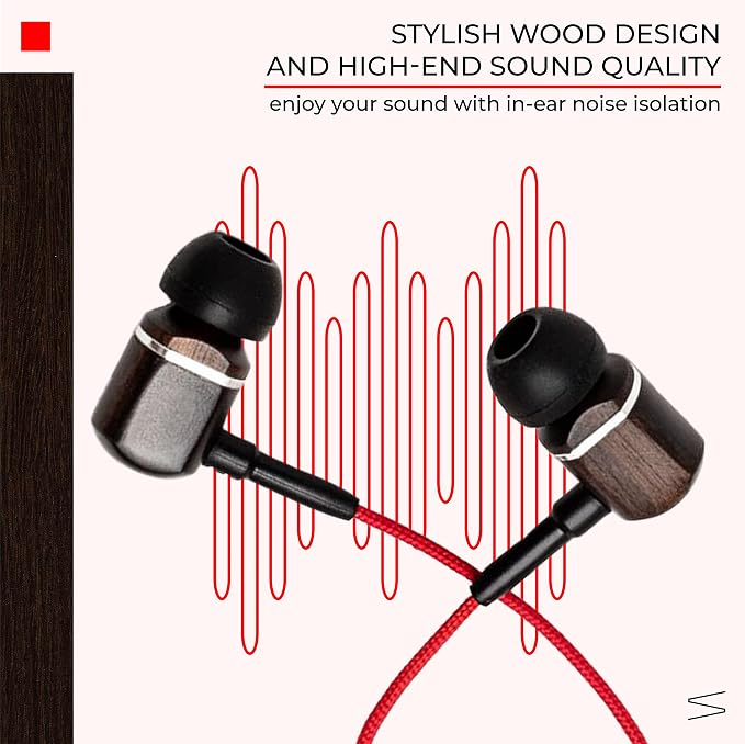 Symphonized MTRX Premium Genuine Wood In-ear Noise-isolating Headphones - Image 3