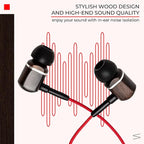 Symphonized MTRX Premium Genuine Wood In-ear Noise-isolating Headphones - Image 3