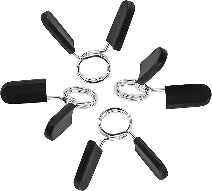 Barbell Clamps Dumbbell Spring Clip Circlip Collars 1 Inch Weight Bars Clips by Unknown