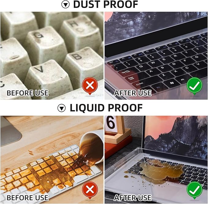 NOLITOY Acrylic Keyboard Dust Cover Waterproof Transparent Keyboard Protector - Image 5