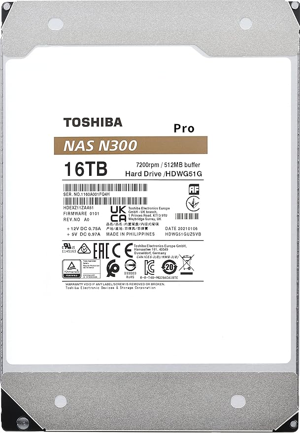 Toshiba N300 PRO 16TB Large-Sized Business NAS 3.5-Inch Internal Hard Drive - Image 6
