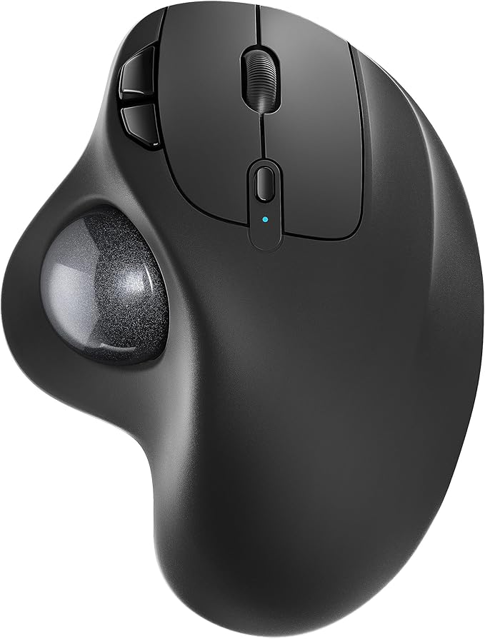 Nulea M501 Wireless Trackball Mouse, Rechargeable Ergonomic, Easy Thumb Control by Nulea
