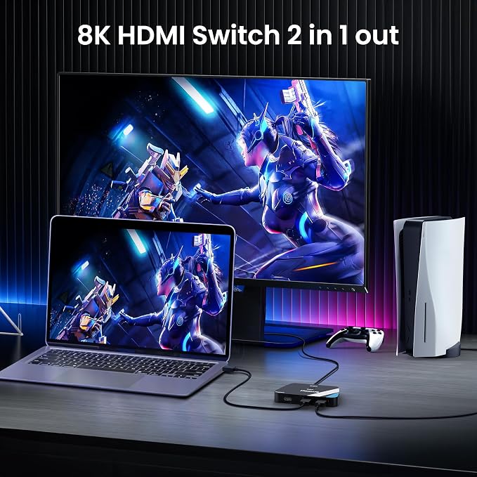 NEWCARE HDMI 2.1 Switch 2 in 1 Out - Image 2