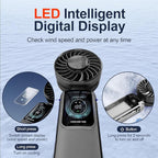 Blows Cold Air Portable Handheld Fan - Image 4