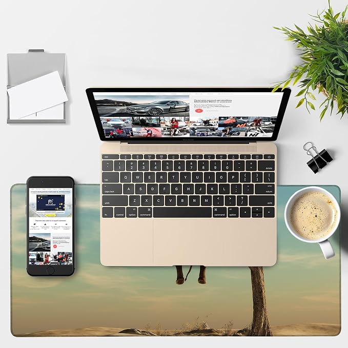 A Elephant Gaming Mouse Pad 3mm Thick Stitched Edge Waterproof Non-Slip Large - Image 4