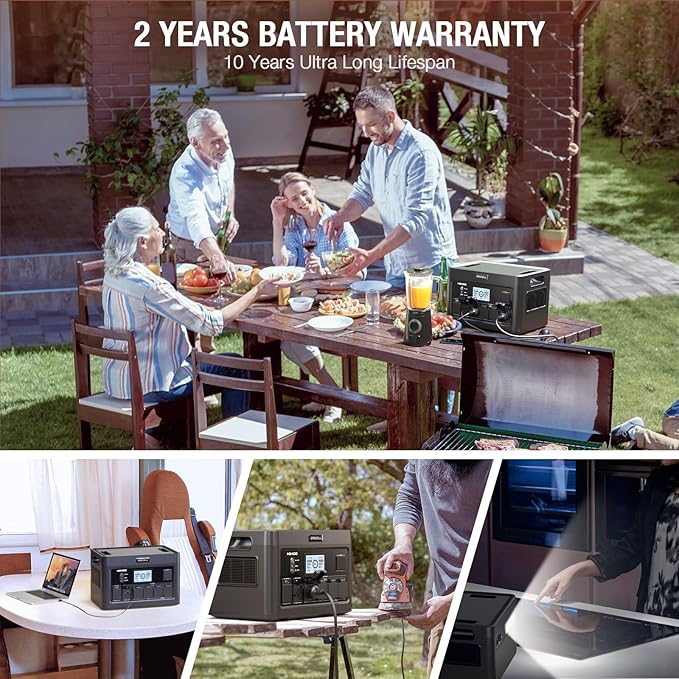 GRECELL Solar Generator 2400W Portable Power Station, 1843Wh UPS Backup LiFePO4 - Image 8