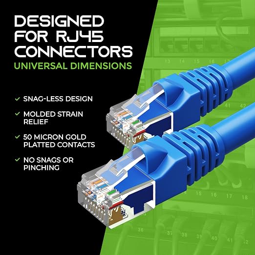 GearIT 24-Pack, Cat5e Ethernet Patch Cable 6 Feet - Image 7