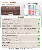 Phone Holster for Men & Women, Horizontal Cell Phone Case, Fits iPhone - Image 5