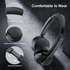 Wireless Headset with ANC & ENC, Wireless Headphones with Flip-to-Mute - Image 7