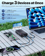 Portable Charger 20000mAh, 22.5W PD 3.0+QC 4.0 Super Fast Charging Power Bank - Image 3