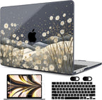 MEEgoodo Case for M4/M3/M2 MacBook Air 13.6 inch Case 2025 2024 2022, Fit Model by MEEgoodo