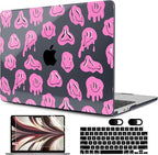 MEEgoodo Case for MacBook Air M4/M3/M2 13.6 inch 2025 2024 2022, Fit Model by MEEgoodo