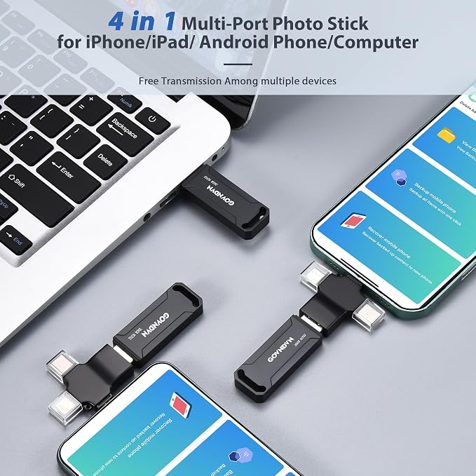 Photo Stick 256GB Real Capacity iStore Pro, 4-in-1 Auto Backup All Devices - Image 4