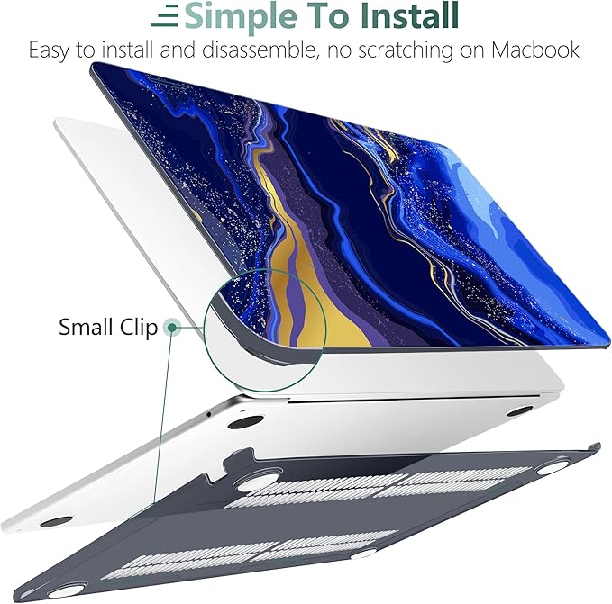 TWOLSKOO Compatible with M4 MacBook Air 13.6 inch Case 2025-2022 Release M4 - Image 6