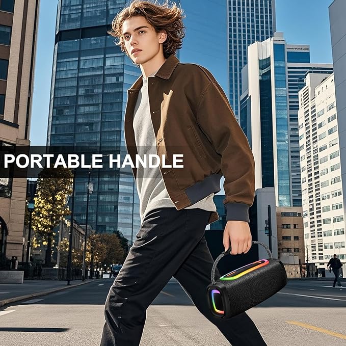 Bluetooth Speaker 60W, 36H Playtime 6000mAh BT5.4 Portable Wireless Speaker - Image 6